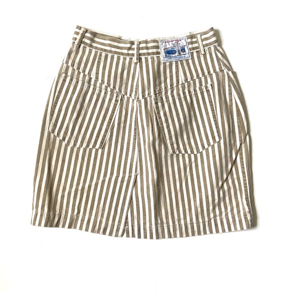 Vintage Dresses & Skirts - Vintage GAP striped skirt size 10 women’s cream